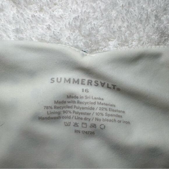 Summersalt The Ruffle Oasis Colorblock Polka Dot One Piece Swimsuit Size 16 - Picture 7 of 11